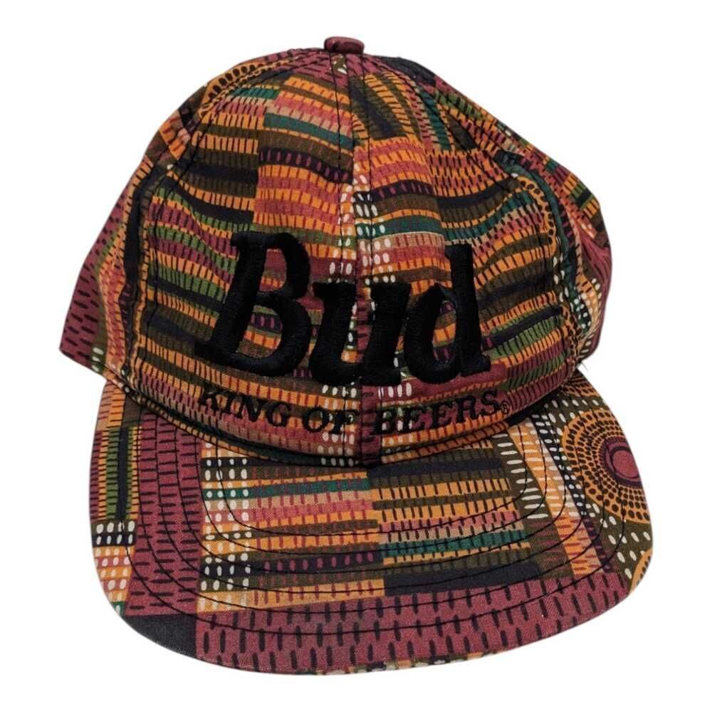 Vintage Budweiser Snapback Hat Baseball Cap Southwest Aztec‎ Print Western